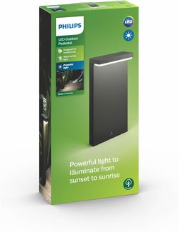 Philips Bustan pedestal anthracite 2x4. 5W SELV