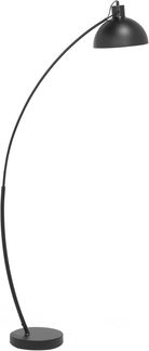 'Dintel' Stehlampe Schwarz Metall 155 cm verstellbarer Schirm Kabel mit Schalter Bogenlampe Industrie Design