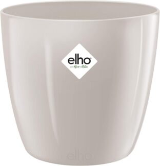 Elho Brussels Diamond Rund Blumentopf 16cm - Warmes Grau