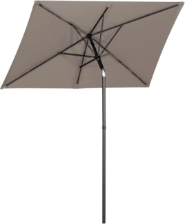 Sekey Balkonschirm 180 x 130 cm Sonnenschirm Rechteckiger Terassenschirm, UPF 50+, LxB: 180,00x130,00 cm, Kippbar, Lüftungsschlitz, rechteckig