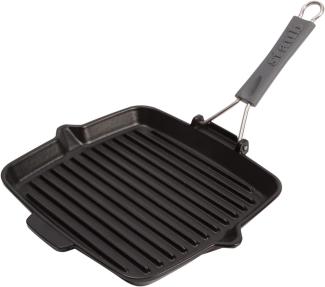 Staub Grillpfanne induktion quadratisch 24x24cm schwarz Töpfe & Pfannen