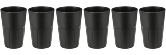 Mojito Design Box von Cocktail glas, Kunststoff, Schwarz, 0. 35 Liter, 6 Stücke