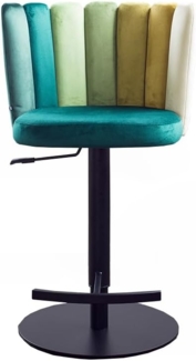 KAWOLA Bistrostuhl JADA (1 St), Drehstuhl höhenverstellbar Velvet verschiedene Farben