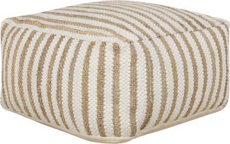 Pouf ALMATTI Beige 60 cm 60 cm