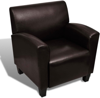 vidaXL Sessel Dunkelbraun Kunstleder [240979]