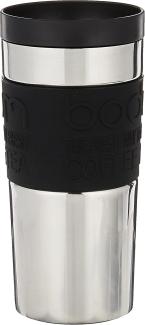 Bodum 11093-01 Travel mug, 0. 35 L, Reisebecher Edelstahl 8. 5x8. 5x18 cm, schwarz