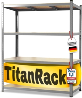 KARAT Schwerlastregale für Garage, Keller, Werkstatt - Steckregal - Weitspannregal - Lagerregal - Kellerregal - Eckregal - Reifenregal - Gitterregal (Verzinkt, 200 x 120 x 60 cm)