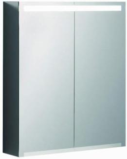 Geberit Option Spiegelschrank mit Beleuchtung, zwei Türen, Breite 60 cm, 500582001 - 500.582.00.1