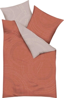 Kaeppel Wendebettwäsche Jaro, in Gr. 135x200, 155x220 oder 200x200 cm, Mako-Satin, 2 teilig, mit Reißverschluss, 100% Baumwolle, Bettwäsche mit zeitlosem Design