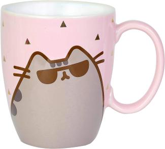 Enesco Pusheen by Our Name is Mud Kaffeetasse mit Sonnenbrille, 340 ml, Pink