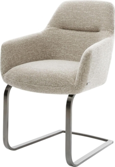 Freischwinger Pejo-Flex Webstoff Soft Beige Freischwinger flach Graphit Taschenfederkern