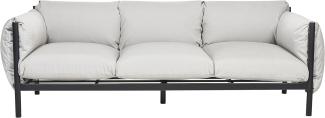 3 Sitzer Sofa ESPERIA Metall Grau