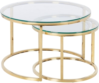 Tisch Set GRANGE Gold