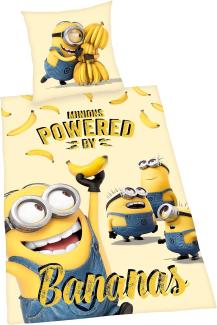 Herding Minions Kinder Renforcé Wende Bettwäsche 135x200 cm + 80x80 cm