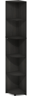 Furinno Econ 5-stufiges Eckregal, Bücherregal, Espresso