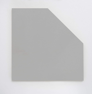 Möbelpartner Manni Eckplatte, lichtgrau, ca. 65,0 x 65,0 x 2,2 cm