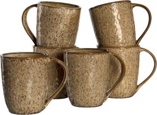 Leonardo MATERA Keramikbecher 430 ml beige 6er Set