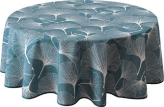 Le linge de Jules Biloba Tischdecke, fleckenabweisend, rund, 160 cm, Blau