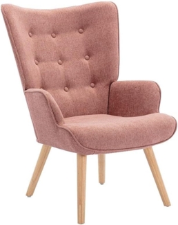 Vente-unique - Sessel - Stoff - Rosa - VATELY