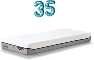 TEMPUR PRO MDV Memory Foam Matratze 90x200 cm - Höhe 21 cm, Schaumstoff-Matratze mit Druckenlastung & Bewegungsabsorption, Liegegefühl Fest, Bezug abnehmbar & waschbar, Weiß