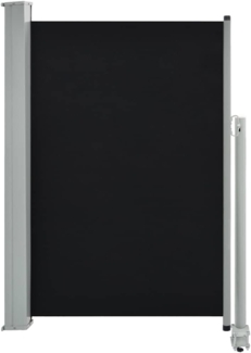 vidaXL Ausziehbare Seitenmarkise 120x300 cm Schwarz 45187
