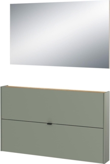 GERMANIA Garderoben-Set Ameca, (2-St), Garderoben-Set aus Schuhkipper und Spiegel