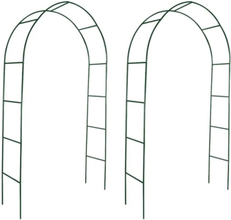 2x Garten Rosenbogen Torbogen Rankgitter Rosensäule 40776