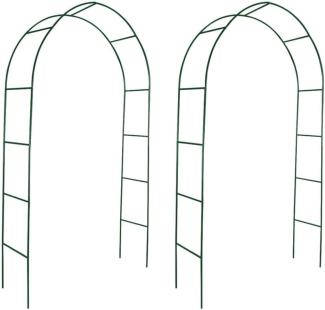 2x Garten Rosenbogen Torbogen Rankgitter Rosensäule 40776