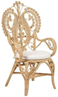 Pfauenstuhl CARRARA Rattan Natürlich
