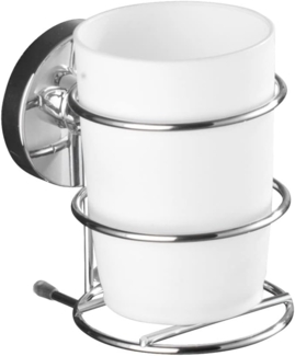 WENKO Zahnputzbecher Vacuum-Loc® Milazzo, befestigen ohne bohren