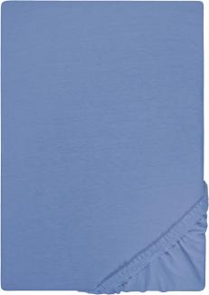 Castell Jersey-Stretch Spannbettlaken 180x200 cm - 200x200 cm Ozeanblau