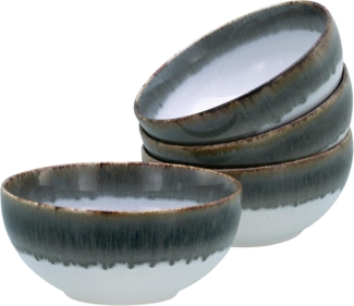 CreaTable Cascade 21686 Buddha Bowl Set, 4-teilig Stein