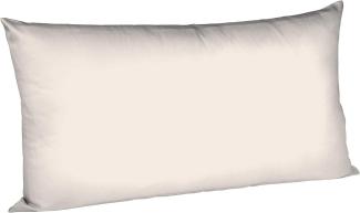 Fleuresse Mako-Satin-Kissenbezug uni colours porzellan 9050 Größe 40x80 cm