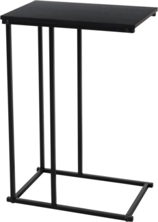 Sofa Beistelltisch, MDF und Metall, 26 x 40 x 58 cm