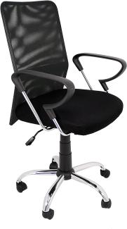 Die spanische Stuhl Salamanca Bürostuhl ohne Kopfstütze, Polyester, Schwarz, 51. 50 X 113 X 63. 50 cm