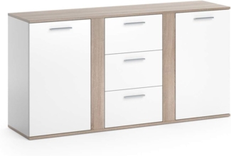 Vicco Kommode Sonoma 155 x 80 cm mit Schubladen, Novelli