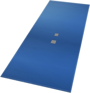 VOUNOT Poolabdeckung rechteckig, Pool Abdeckplane aus Polyethylen 160 g/m² mit Abflussnetz, Doppelte Poolplane Wasserdicht Schimmelresistent Reißfest mit Aluminiumösen 8X14m