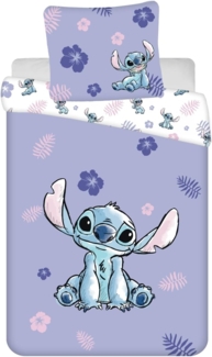 Lilo & Stitch Bettwäsche-Set aus Baumwolle - 160x200 cm + 70x80 cm