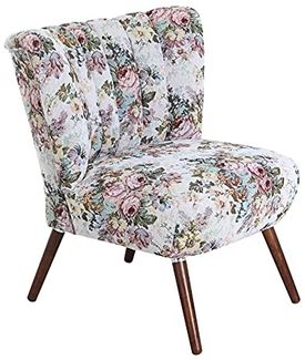 Alessandro Sessel Flachgewebe Rose Buche Nussbaumfarben