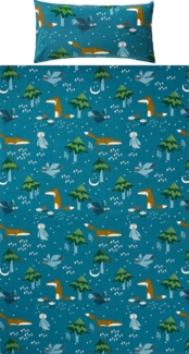 Erwin Müller Kinderbettwäsche Kinder-Bettwäsche, Biber, Feinbiber Tiermotive: nachtaktive Tiere