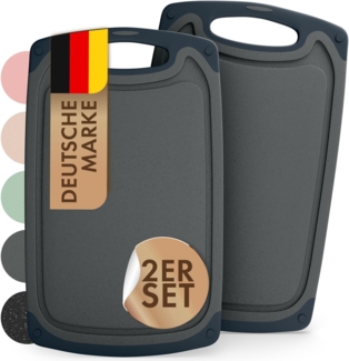 Blumtal Schneidebrett Frühstücksbrettchen Kunststoff, 2er-/3er-Set, verschiedene Größen, (2-St), Brettchen spülmaschinenfest Kunststoff BPA-frei