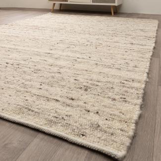 Handweb Teppich Korinth, Farbe: Grau Beige, Größe: 240x340 cm