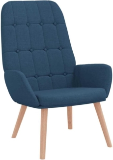 vidaXL Relaxsessel Blau Stoff 4102646
