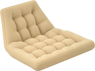 Outsunny Sitzkissen 120x100 cm, mit Rückenlehne, 8cm dick, wasserabweisend, für Schaukelstühle und Hängekörbe, Beige