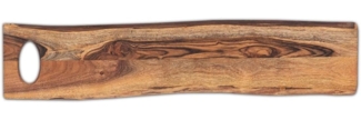 Amagohome Tablett Holzbrett Servierbrett Dekotablett Thor 70x15cm Dekobrett Akazie massi, Akazie massiv