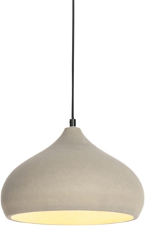 Qazqa Pendelleuchte Nick, ohne Leuchtmittel, E27, Grau, Modern, Stein/Beton, 1-flammig