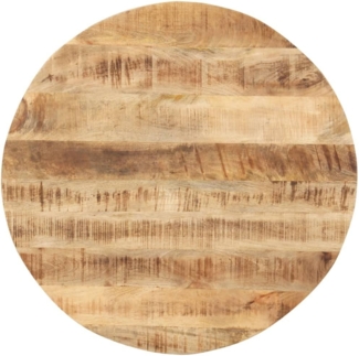 vidaXL Tischplatte Massivholz Mango Rund 15-16 mm 80 cm 286003