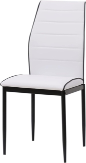 HTI-Living Madison Kunstleder Weiß 4er-Set Esszimmerstuhl