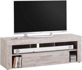 FMD Möbel - VIBIO 1 - TV/Hifi Lowboard - melaminharzbeschichtete Spanplatte - Sandeiche Nb - 150 x 53 x 41,4cm