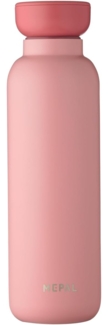 Mepal - Isolierflasche Ellipse - Doppelwandige Thermo Wasserflasche - Thermosflasche für Unterwegs - 12 Stunden heiß & 24 Stunden kalt - Edelstahl - 500 ml - Nordic Pink